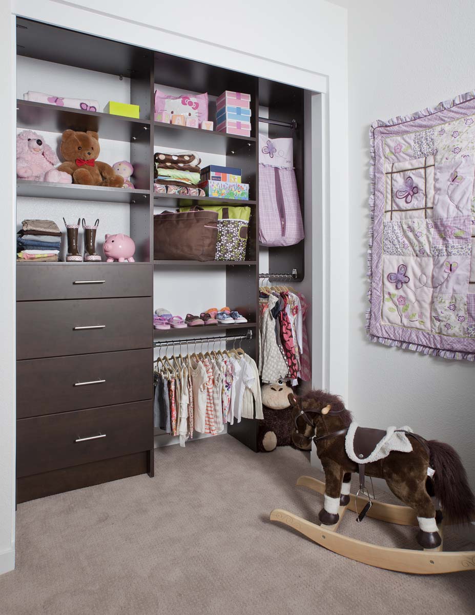 Chocolate Pear Modern Toddler Reach In Closet Angle 2012