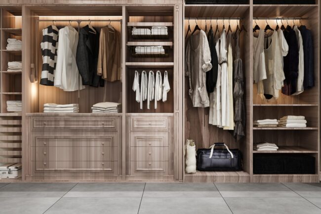 wood walk-in closet in ottawa