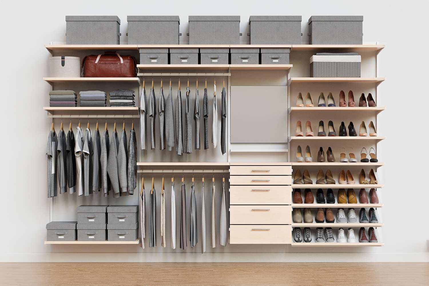 Wall mount closet