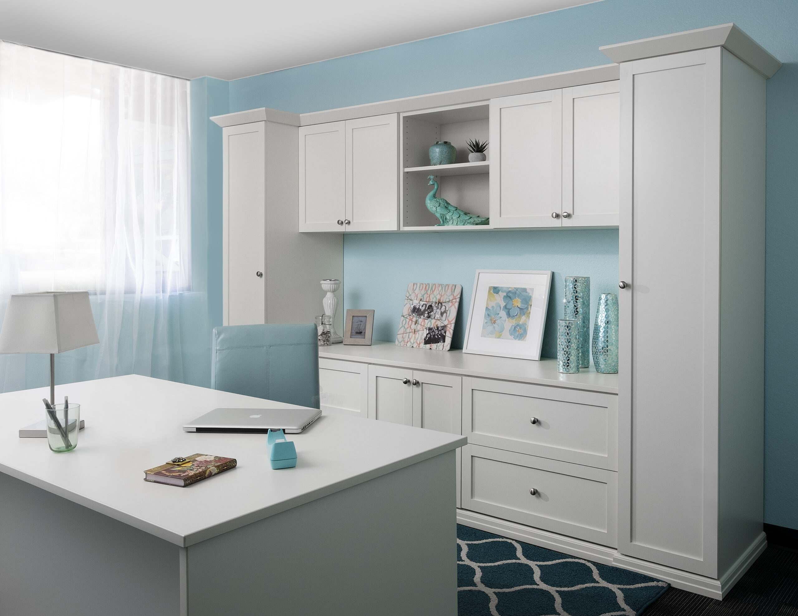 antique white home office in ottawa