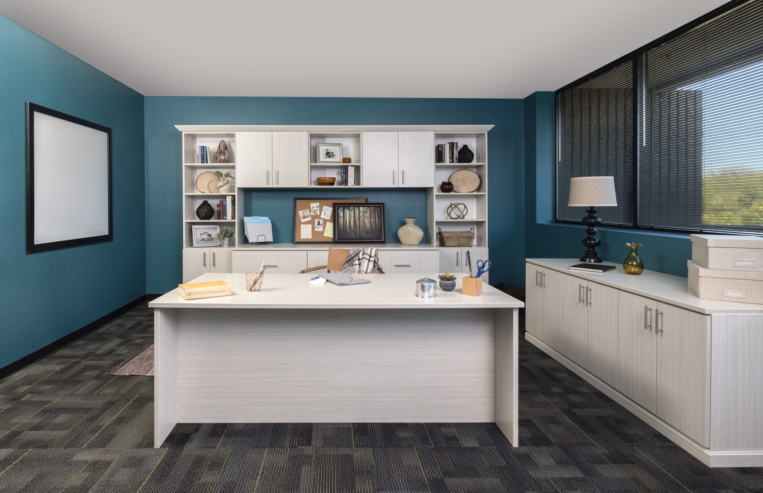 clean arctic flat panel home office in ottawa