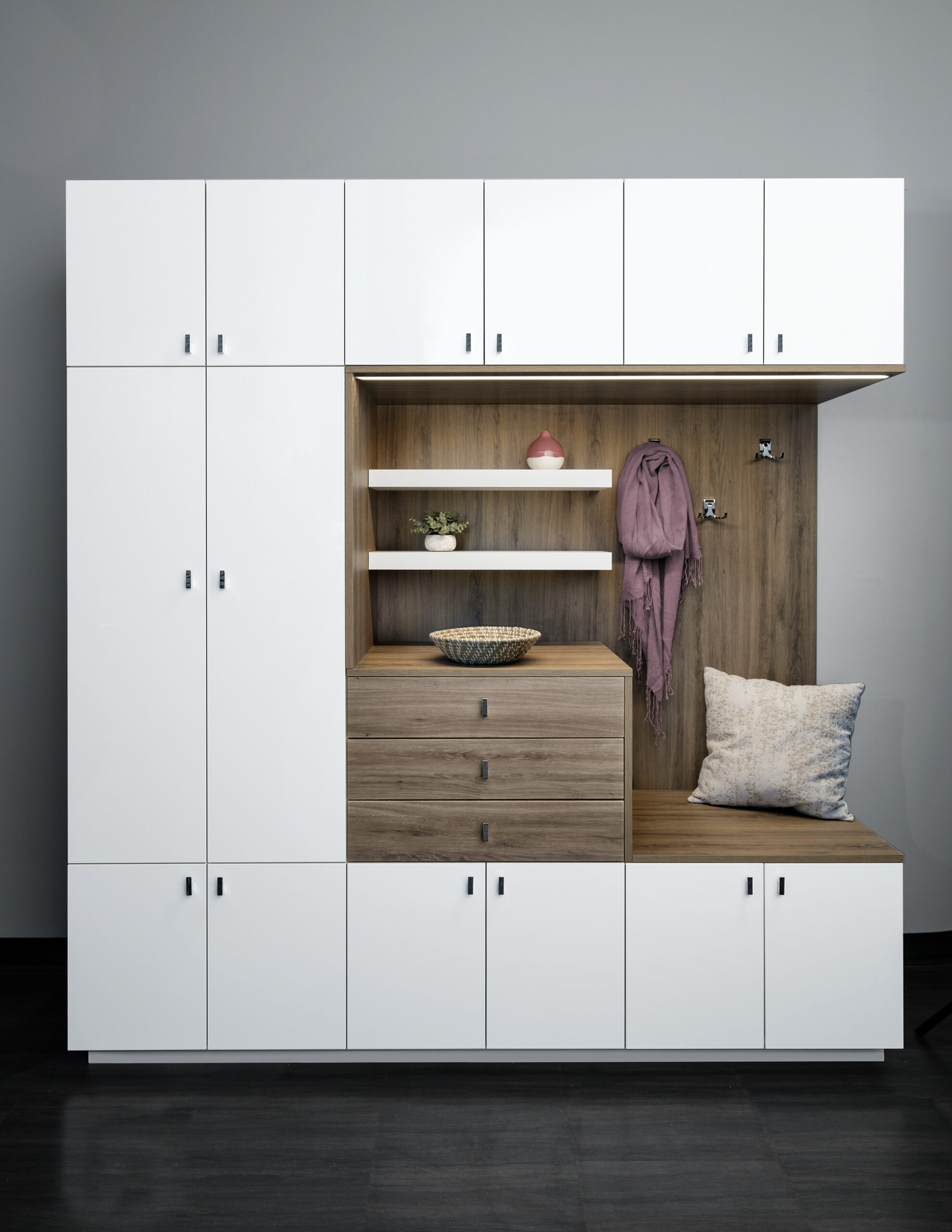 Drift white acrylic mudroom ottawa