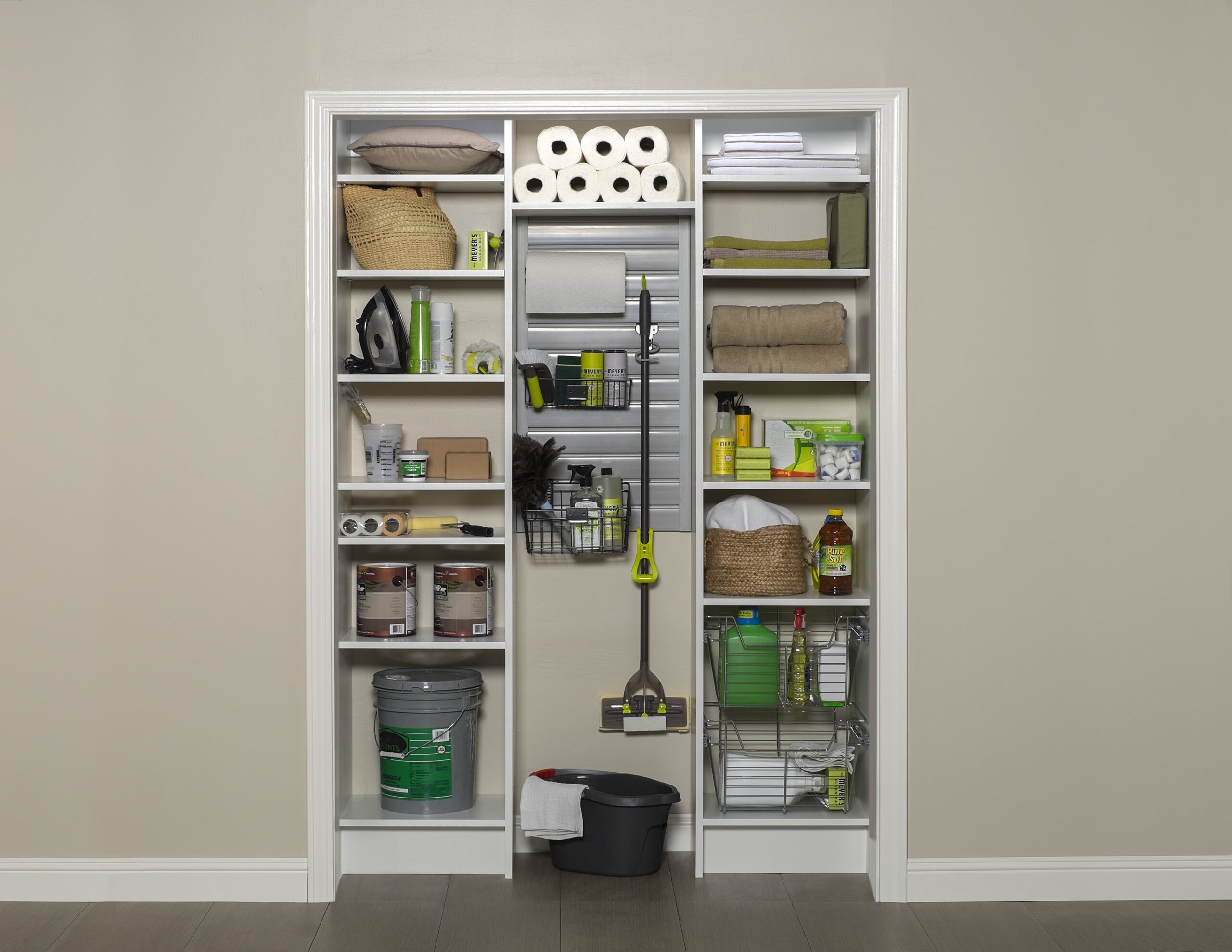 white utility custom closet in ottawa