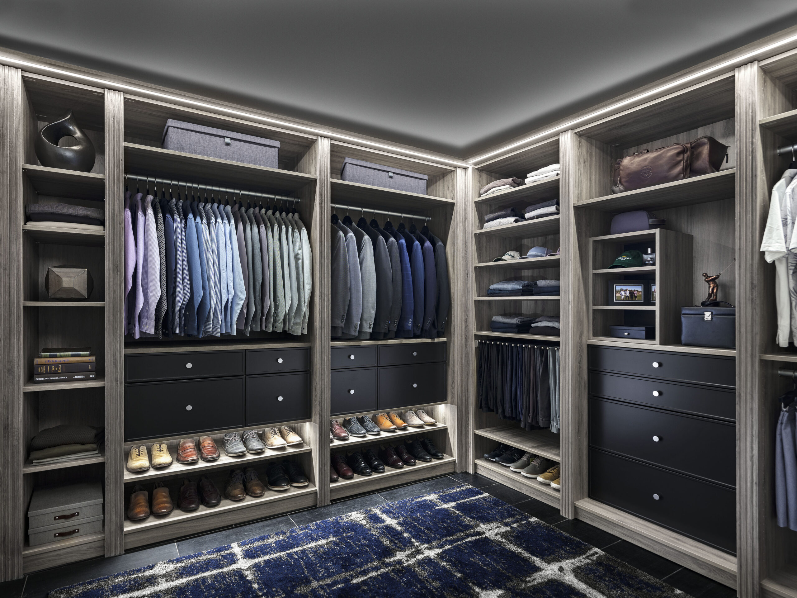 large sophisticated walk-in closet in ottawa
